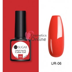 Oja semipermanenta SUGAR Color UV/LED, 7,5ml Cod 006 Red